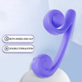 Dispositivo de masturbación para orgasmos femeninos con vibrador de ondas